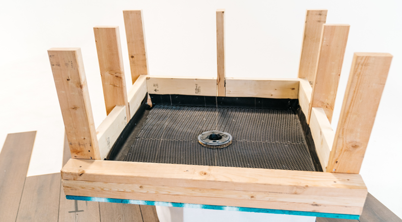 dry pack shower pan